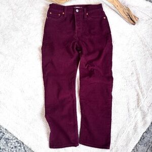Levi’s Burgundy Corduroy Pants